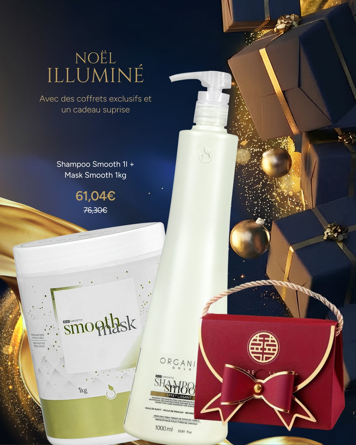 Shampoo Smooth 1l + Mask Smooth 1kg - Noël Illuminé