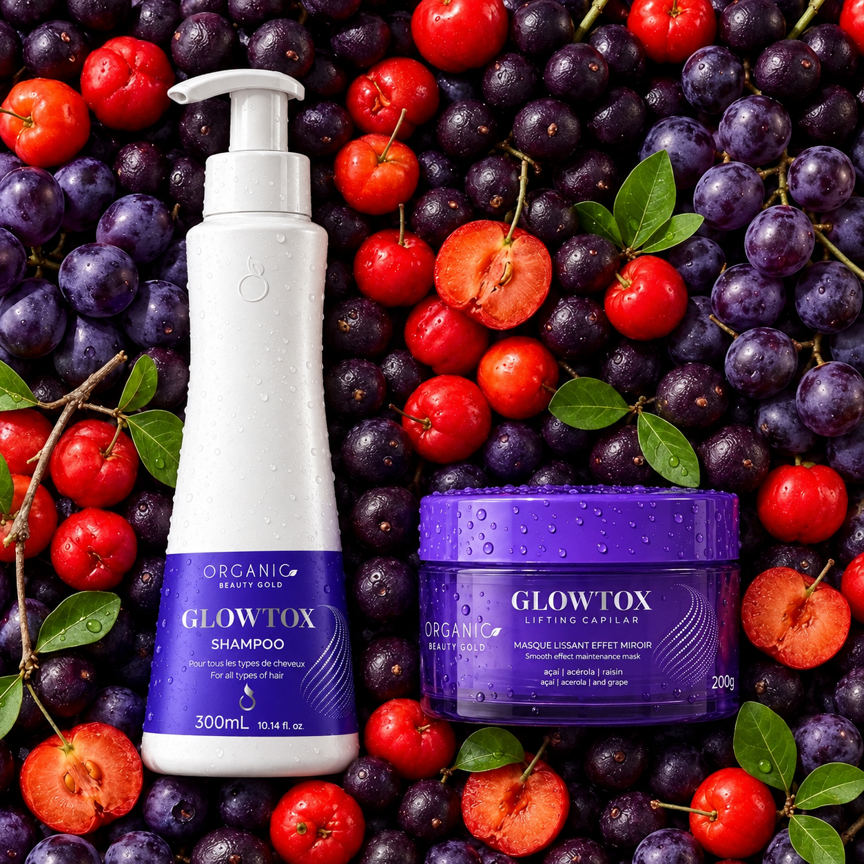 Kit Glowtox - Masque Lissant + Shampooing Nutritif