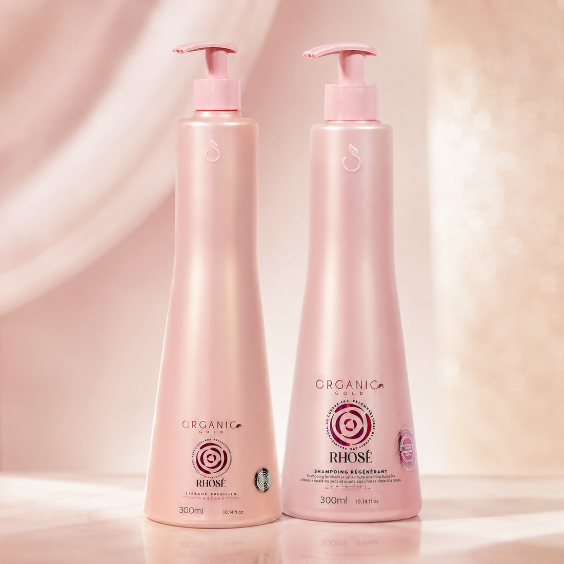 Kit Rhose Discipline & Régénération | Lissage Brésilien + Shampooing Antichute 300ml