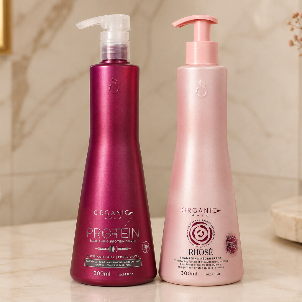 Kit Diamond & Rhose Régénérant | Lissage Tanin Protein Silver + Shampooing 300ml