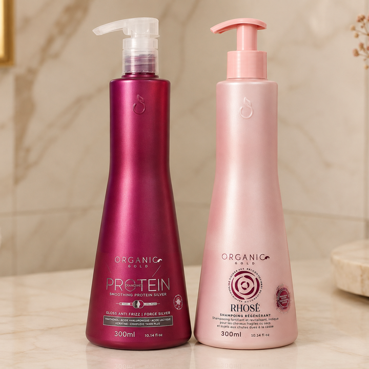 Kit Diamond & Rhose Régénérant | Lissage Tanin Protein Silver + Shampooing 300ml