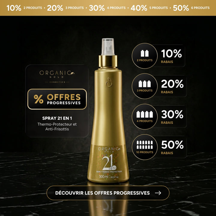Spray - 21 en 1 - Thermo-Protecteur et Anti-Frisottis – 300 ml