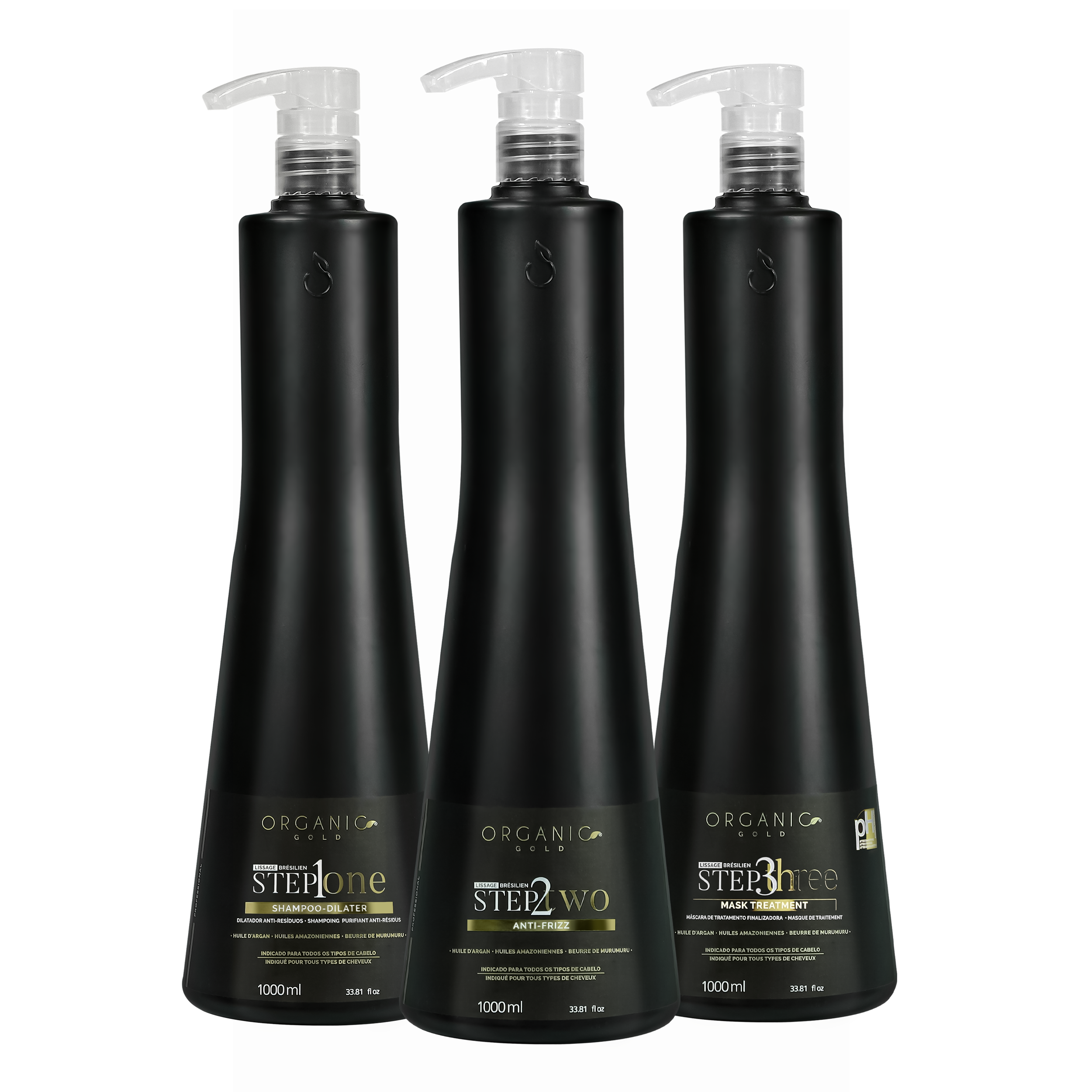 Kit de Lissage - Step 123 - Traitement Progressif Professionnel - 1000ml