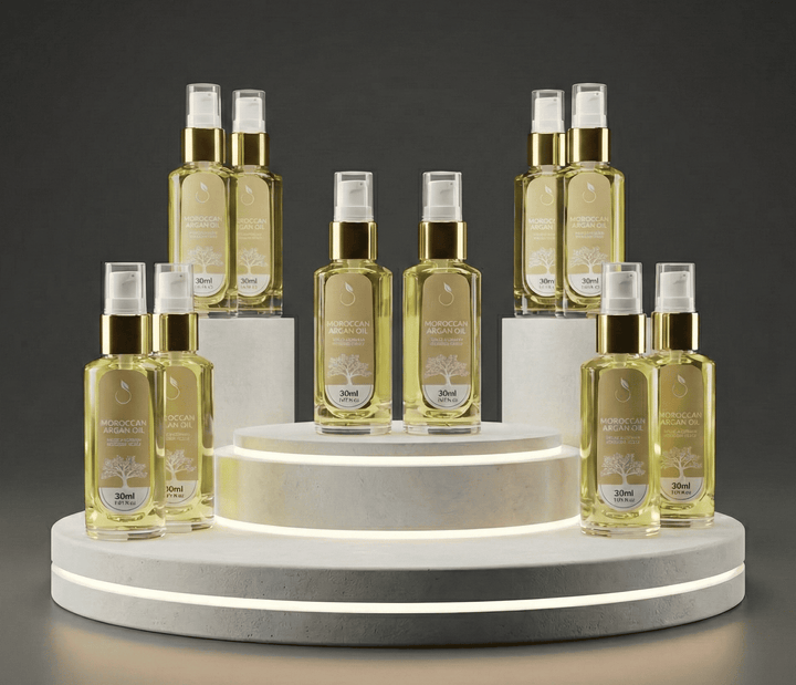 Kit 10x Huile - Moroccan Argan - Nutrition et Éclat - 10x 30 ml