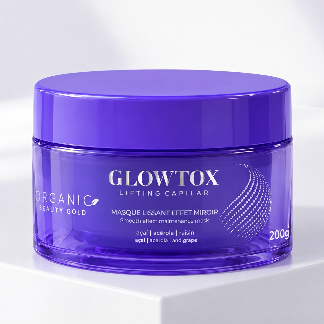 Masque Glowtox Lissant Anti-Frisottis Effet Miroir 200g
