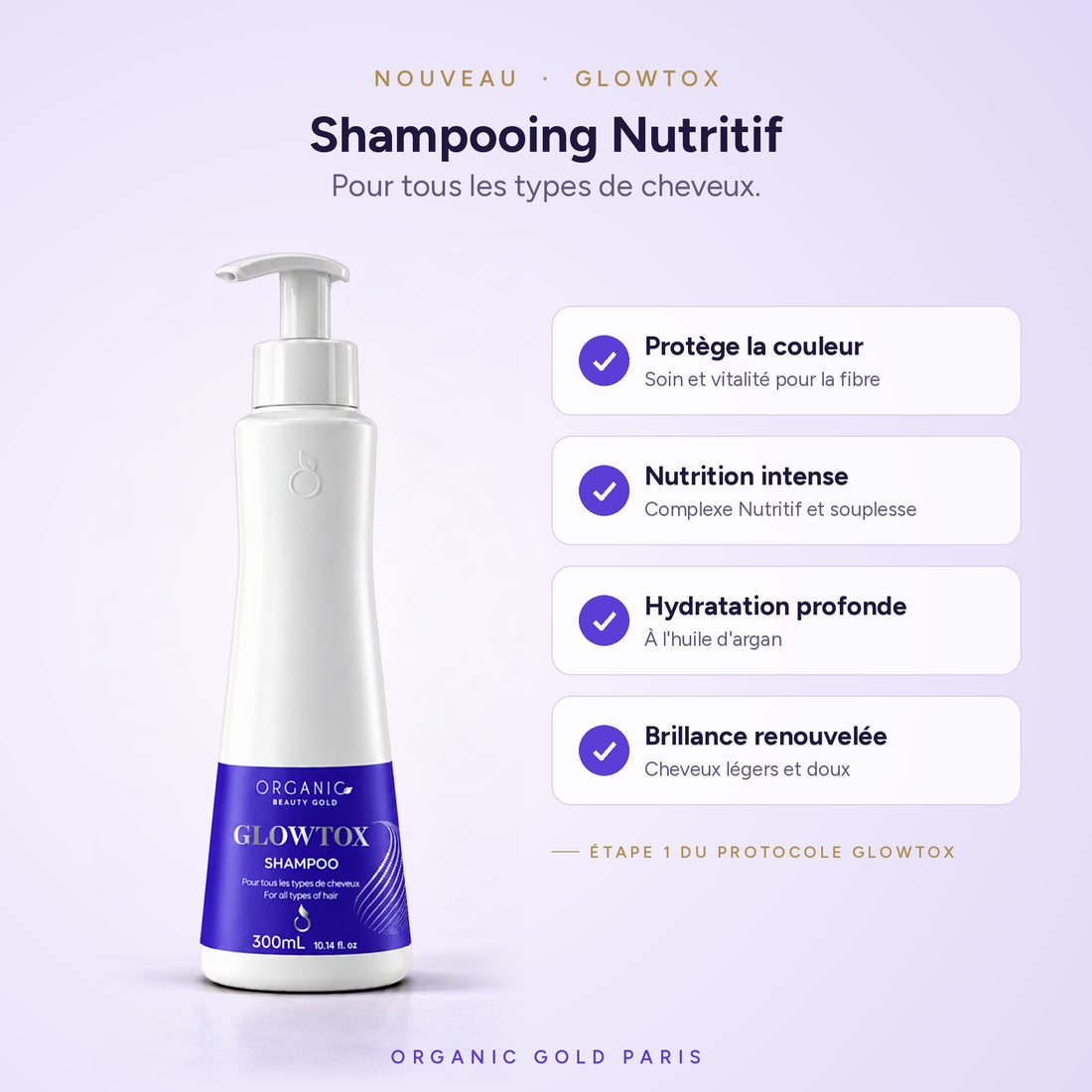 Shampooing Nutritif Glowtox 300 ml