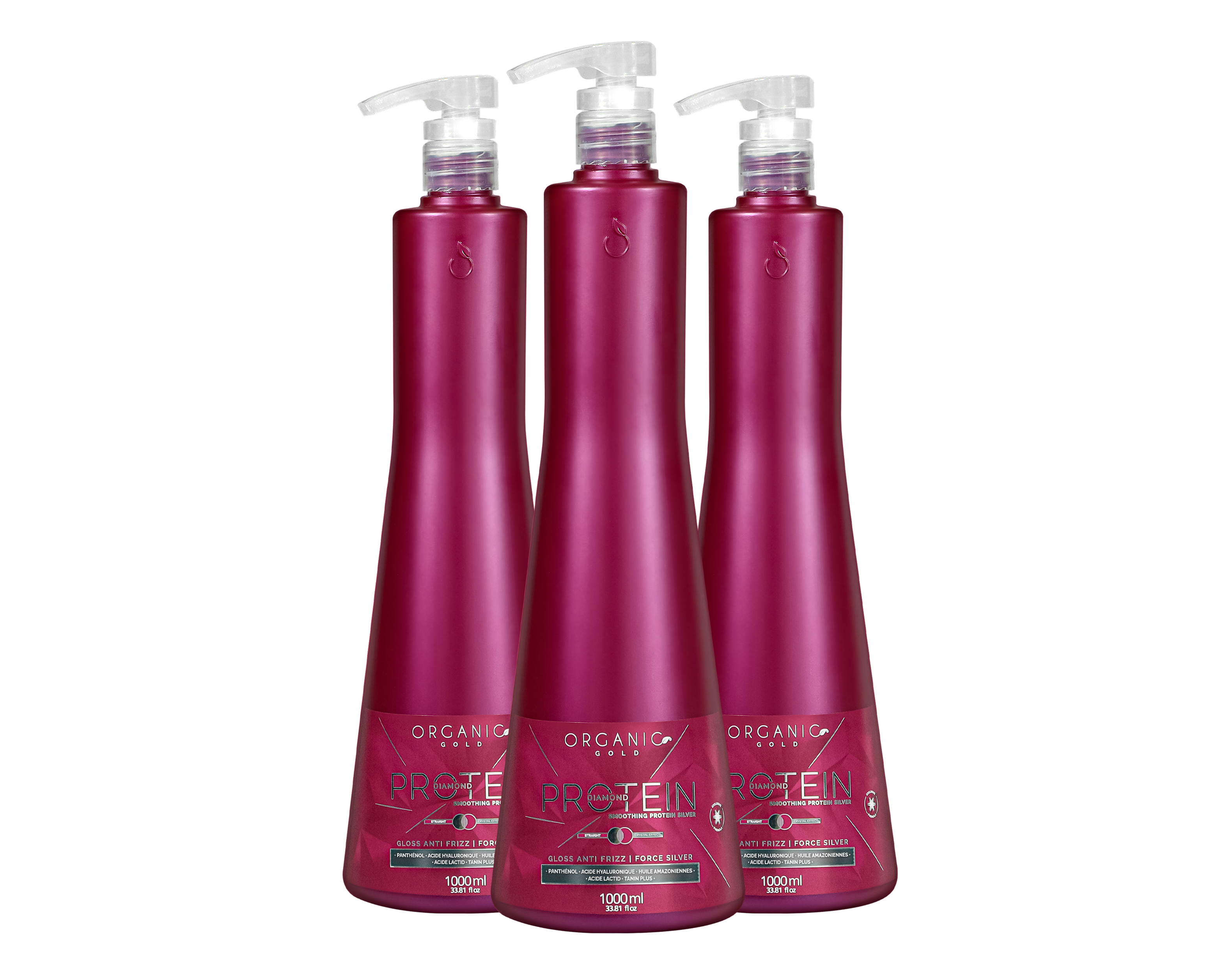 Kit 3x Lissage Tanin – Protein Diamond – Lissant intense – 1L