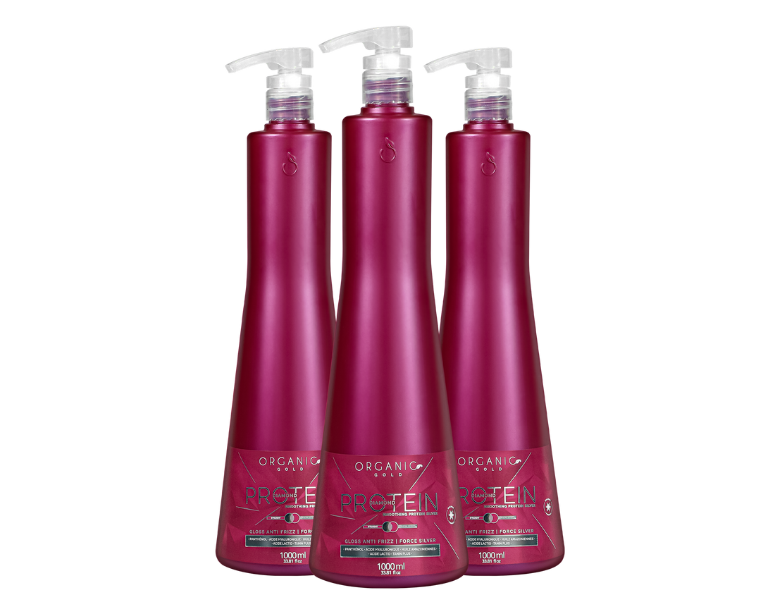 Kit 3x Lissage Tanin – Protein Diamond – Lissant intense – 1L