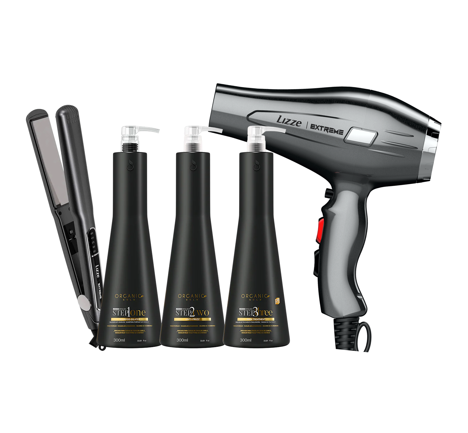 Kit de Démarrage – Lissage Brésilien + Formation en ligne + Lisseur et Séchoir Lizze