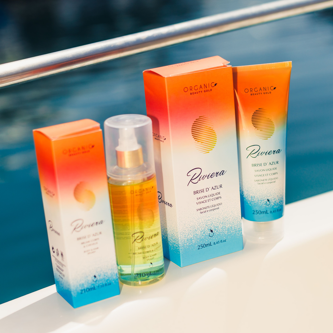 Kit Savon Liquide Visage et Corps + Brume Corps & Cheveux - Riviera, Brise d'Azur