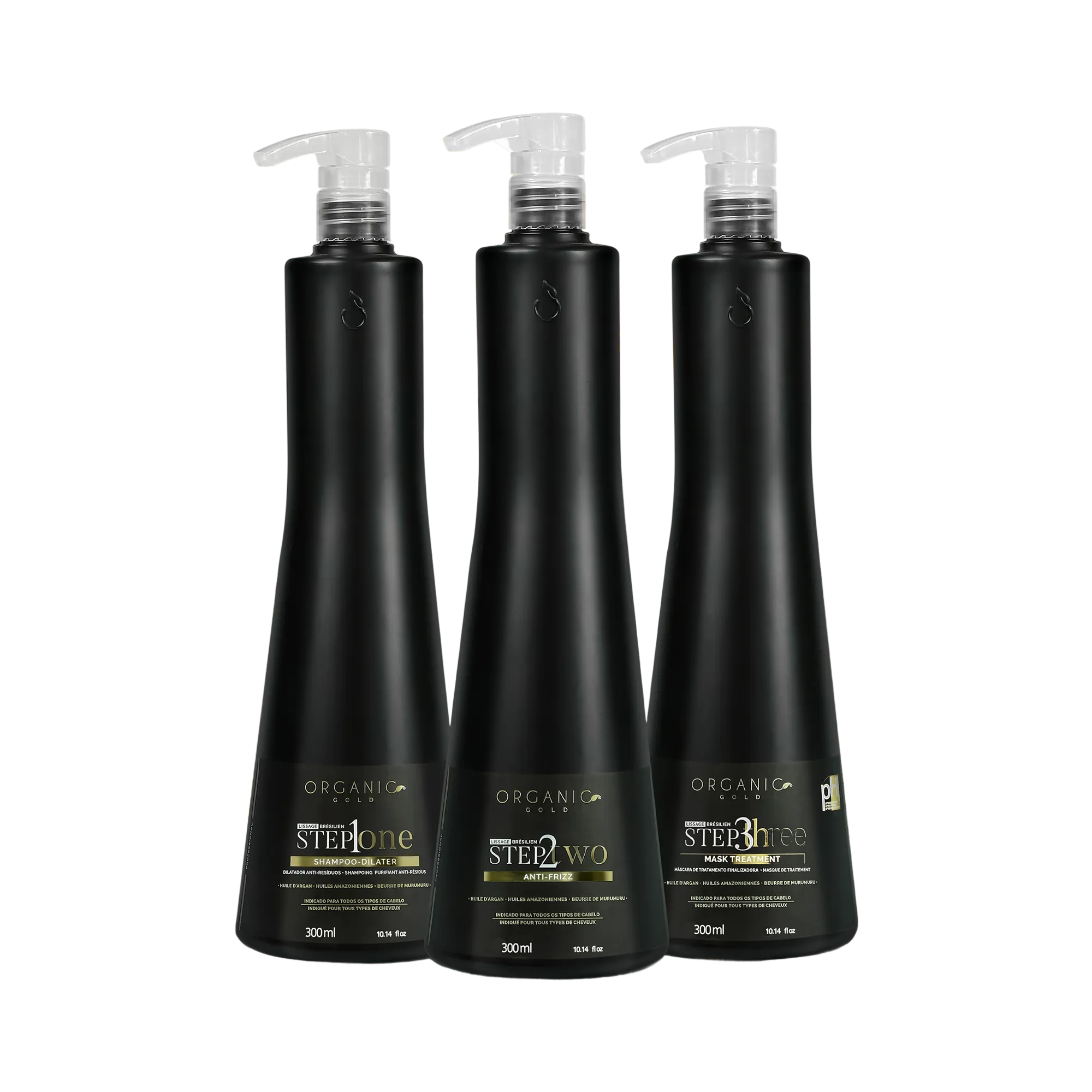 Kit Lissage - Brésilien - Step 123 - Lissant intense - Professionnel - 300ml