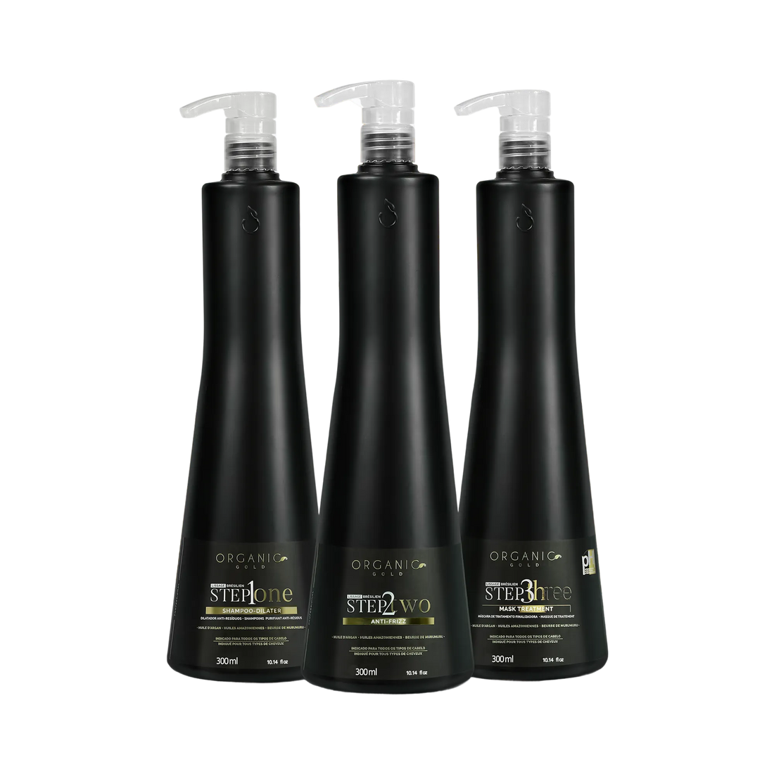 Kit Lissage - Brésilien - Step 123 - Lissant intense - Professionnel - 300ml