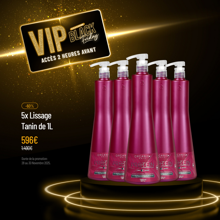 VIP - 5x Lissage Tanin – Protein Diamond – Lissant intense – 1L