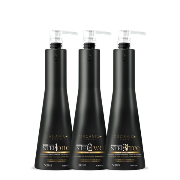 Kit Lissage - Brésilien - Step 123 - Lissant intense - Professionnel - 500ml