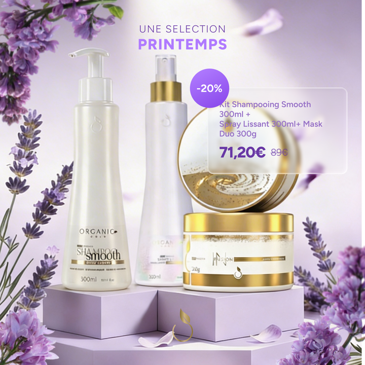 Kit Shampooing Smooth + Spray Lissant + Mask Duo (Printemps)
