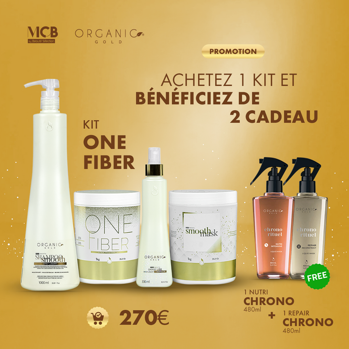 Kit de Soin - One Fiber + 1 REPAIR CHRONO + NUTRI CHRONO 480ml