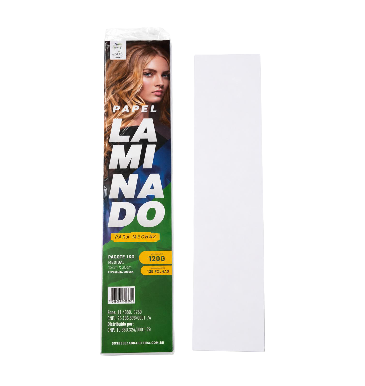 Papier Aluminium pour Mèches SOS Hair - 12x30cm