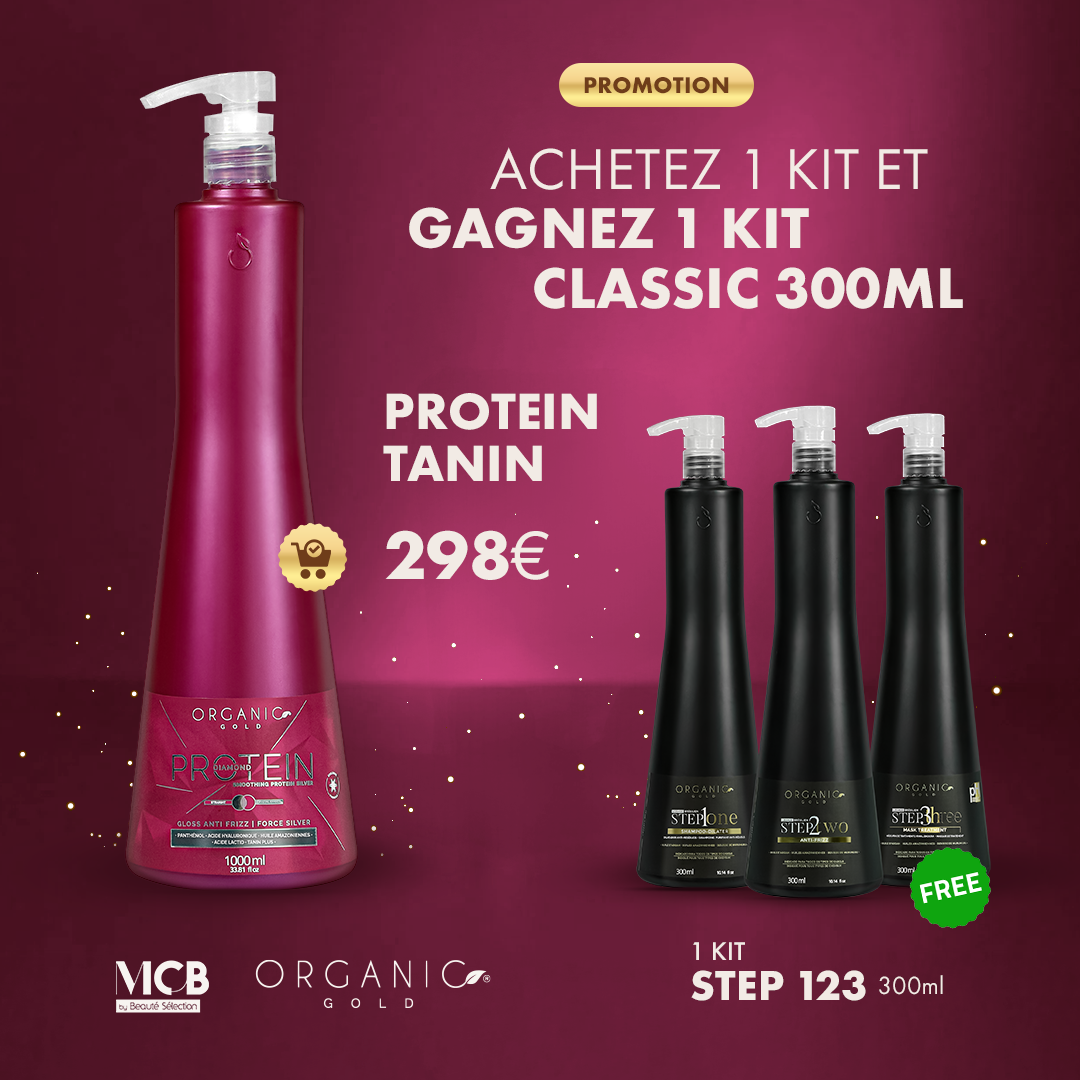 Lissage Tanin – Protein Diamond – 1L + kit Step 123 300ml