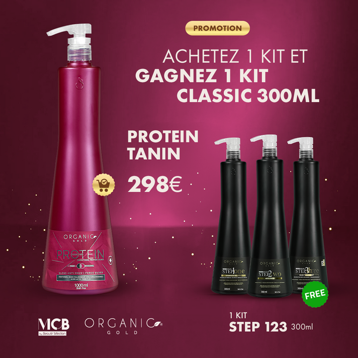 Lissage Tanin – Protein Diamond – 1L + kit Step 123 300ml